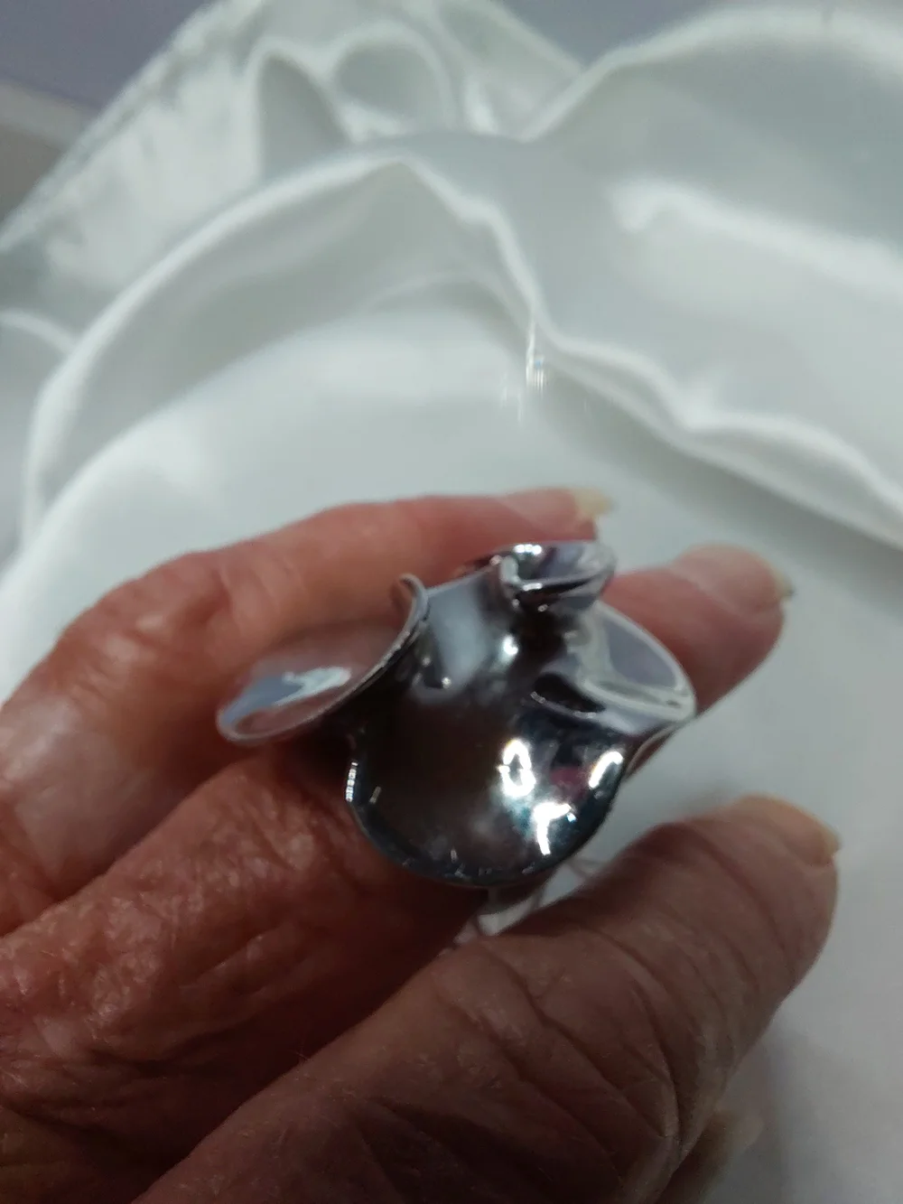 BOLD Silver Sculptural Statement Ring - Women Jewelry